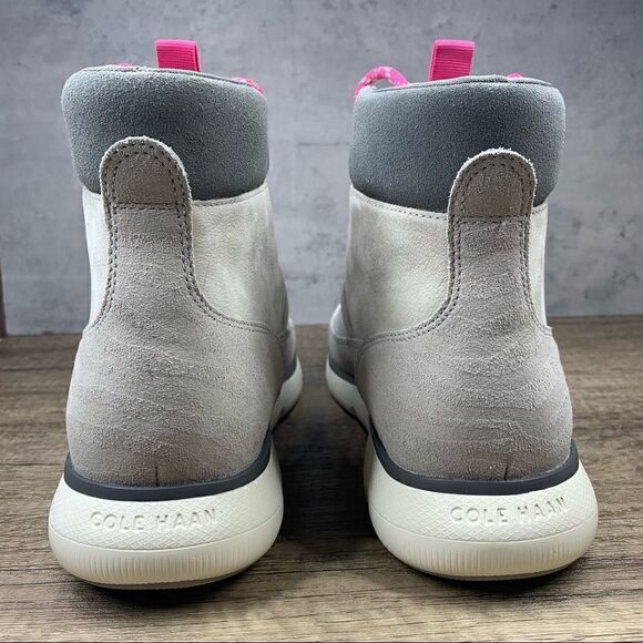 Cole Haan~Omni Leather & Suede Hiker Boot~ Dover Gray Color~Women’s Sz 10M~NWOT - Picture 4 of 8